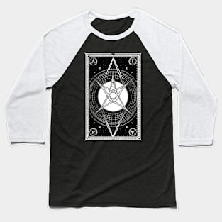 Tarot Card Reader Astrology Occult Mystical Baseball T-Shirt